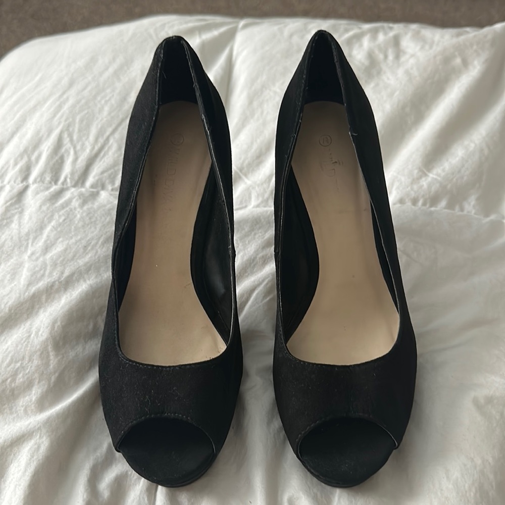 Wild Diva Open Toe Heels - 7.5